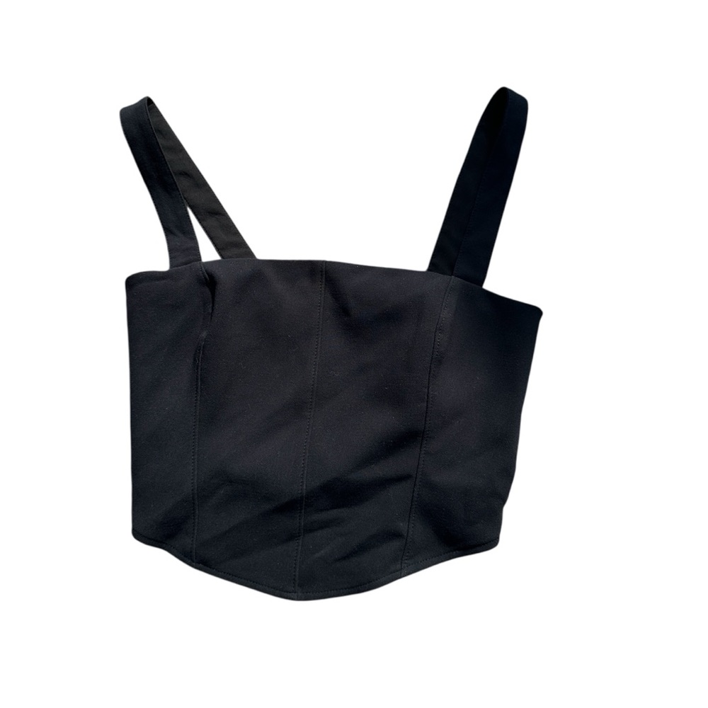 Abercrombie Black Strappy Crop Top